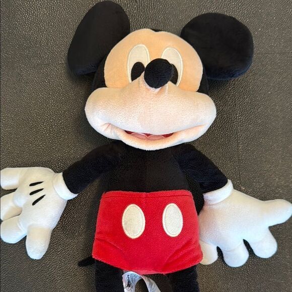 Disney Mickey Mouse Stuffed Animal Black and Red - Picture 3 of 8
